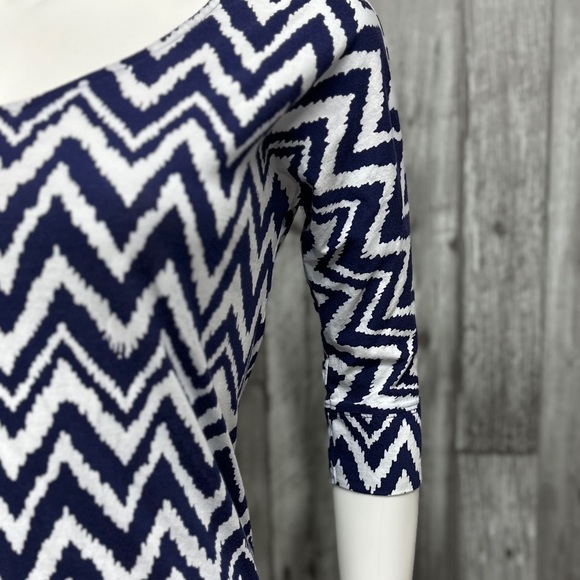 ⭐️Lilly Pulitzer Navy Get Your Chev On Eliza Mini Dress [6015] - Picture 5 of 8